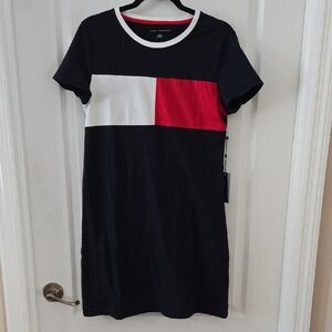 Tommy Hilfiger Colorblock Mini Dress - Red, White, Black